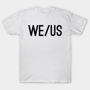 We Us CAPS Black T-Shirt